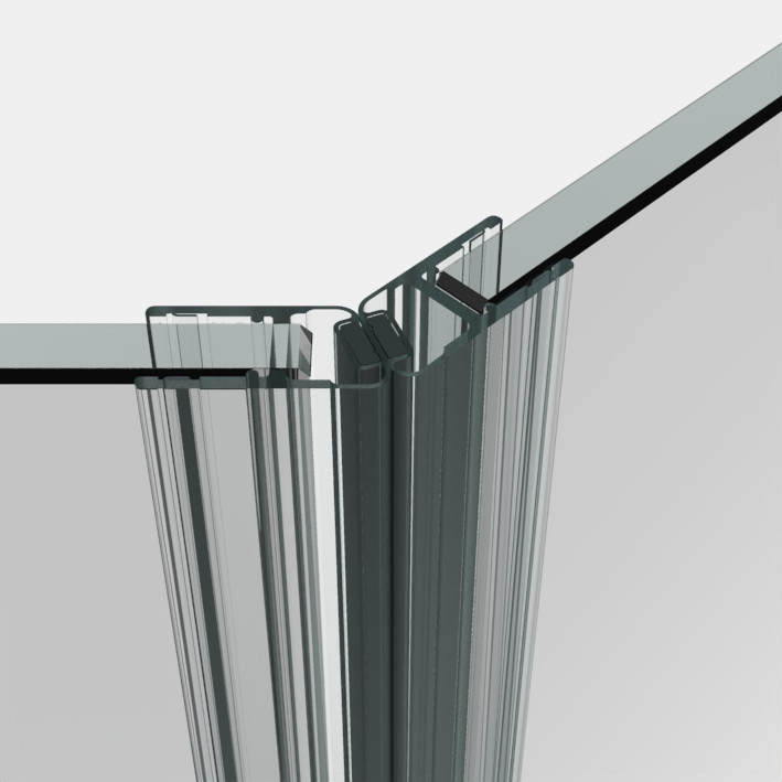 Dichtprofile für Glas-Glas 135°