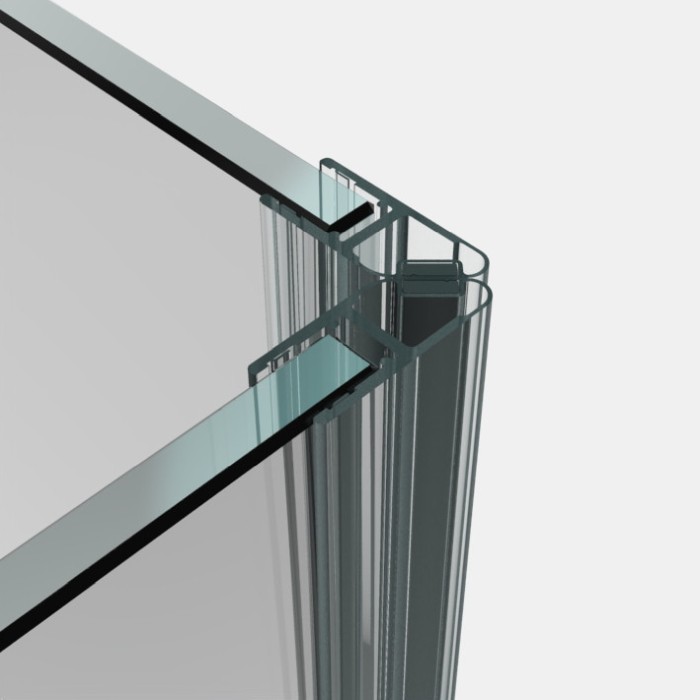 Dichtprofil für Glas-Glas 90°